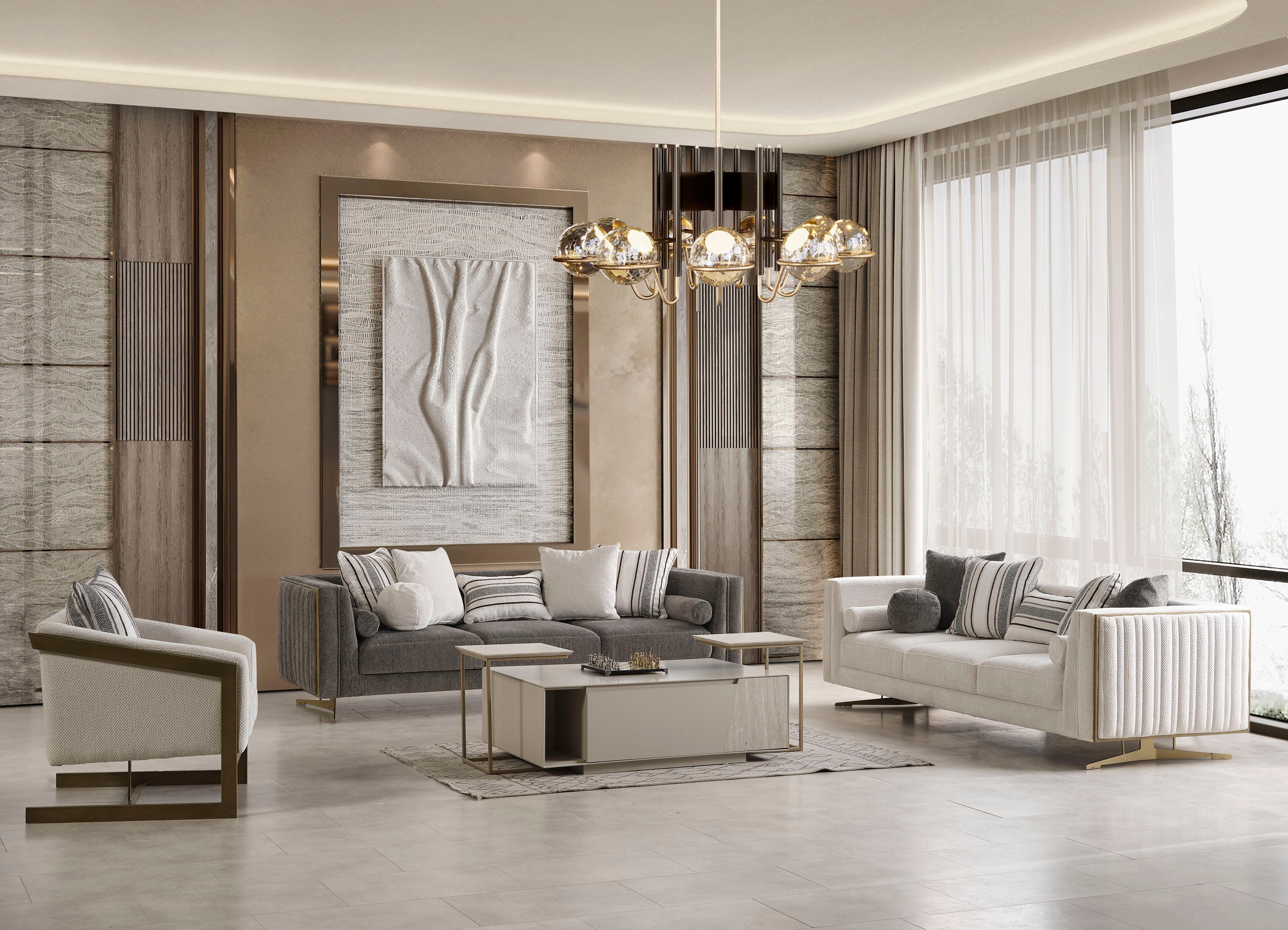 Bella Soft Koltuk Takımı Modern Koltuk Takımı ürün görseli 1